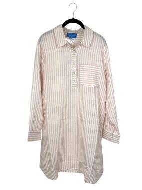 Alice Walk Pink Stripe Tunic Shirt Dress NWT